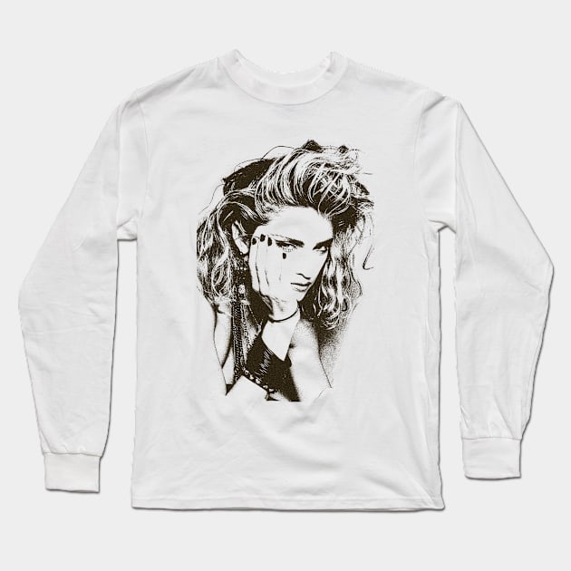 Madonna Long Sleeve T-Shirt by RetroPandora